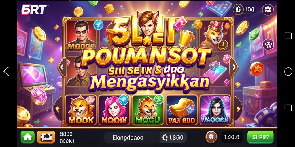 Tampilan gameplay Slot yang menarik dalam 5RT.