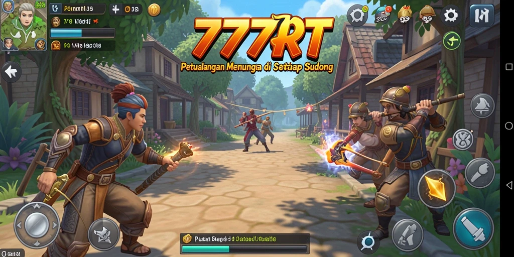 Tampilan gameplay yang mendebarkan di dunia petualangan 777RT.