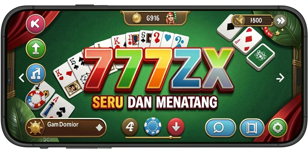 Gameplay seru dalam 777ZX dengan suasana domino yang nyata.