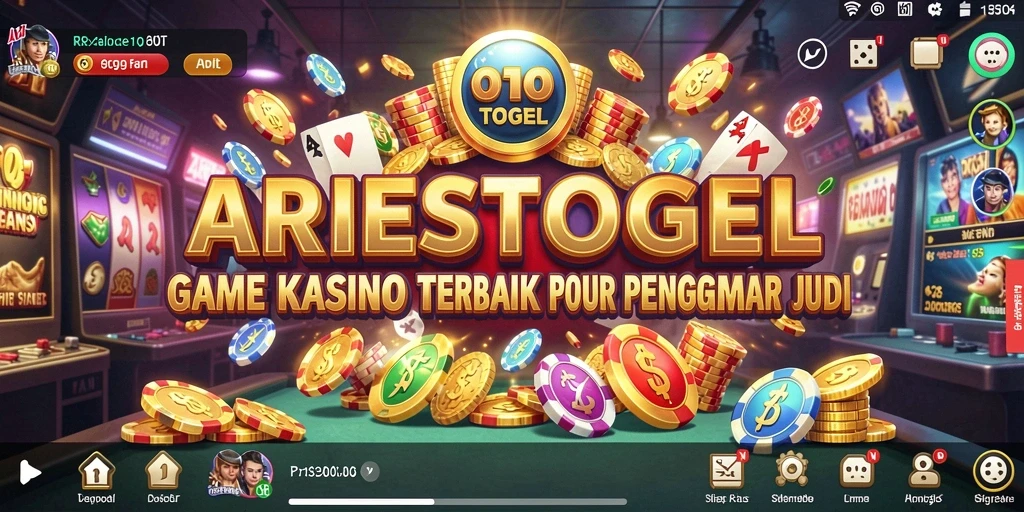 Tampilan menarik dari gameplay Kasino ARIESTOGEL yang seru.