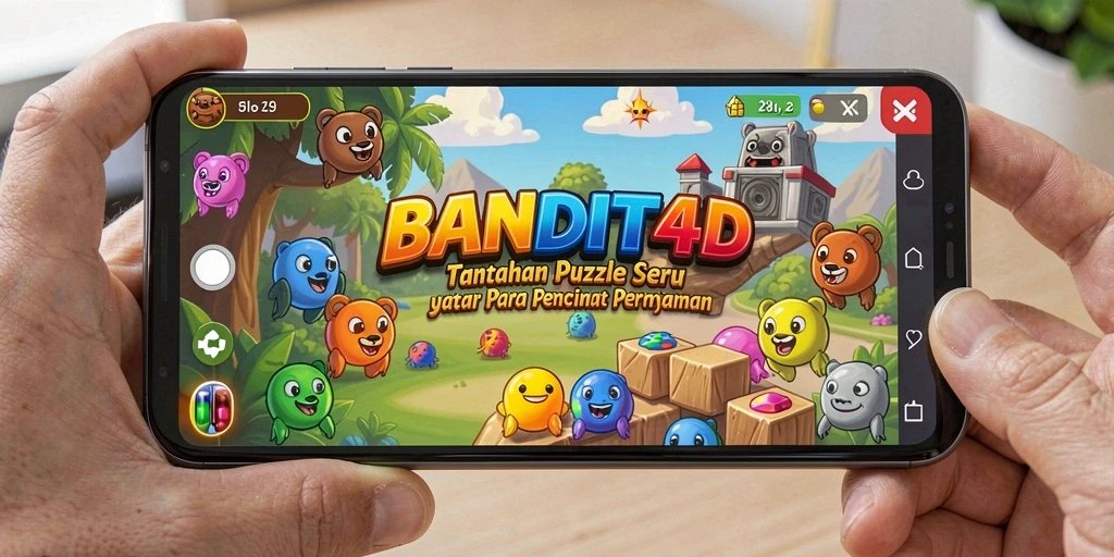 Tampilan gameplay menarik dari game Puzzle BANDIT4D.