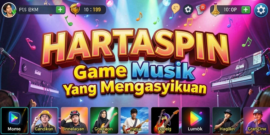 Tampilan gameplay HARTASPIN yang seru dan interaktif.