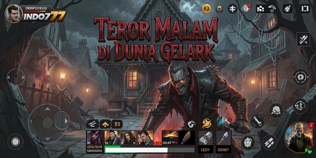 Screenshot gameplay INDO777 menampilkan momen penuh ketegangan dan kengerian.