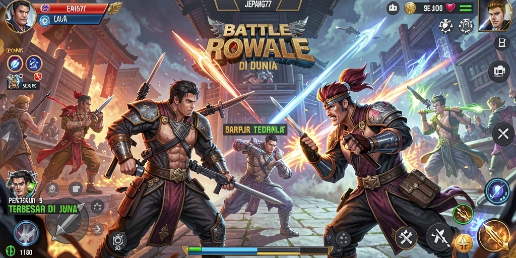 Tampilan aksi seru dalam gameplay JEPANG77 yang menegangkan.