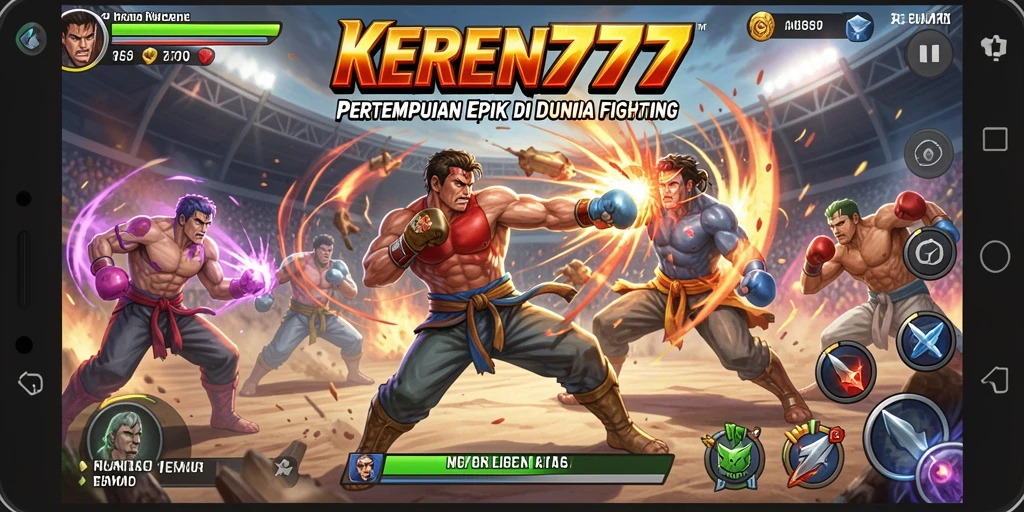 Tampilan gameplay aksi seru di KEREN777 dengan pertarungan mendebarkan.