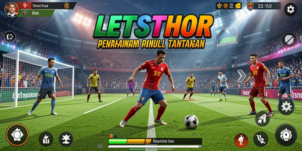 Tampilan gameplay LETSTHOR yang mendebarkan dan kompetitif.