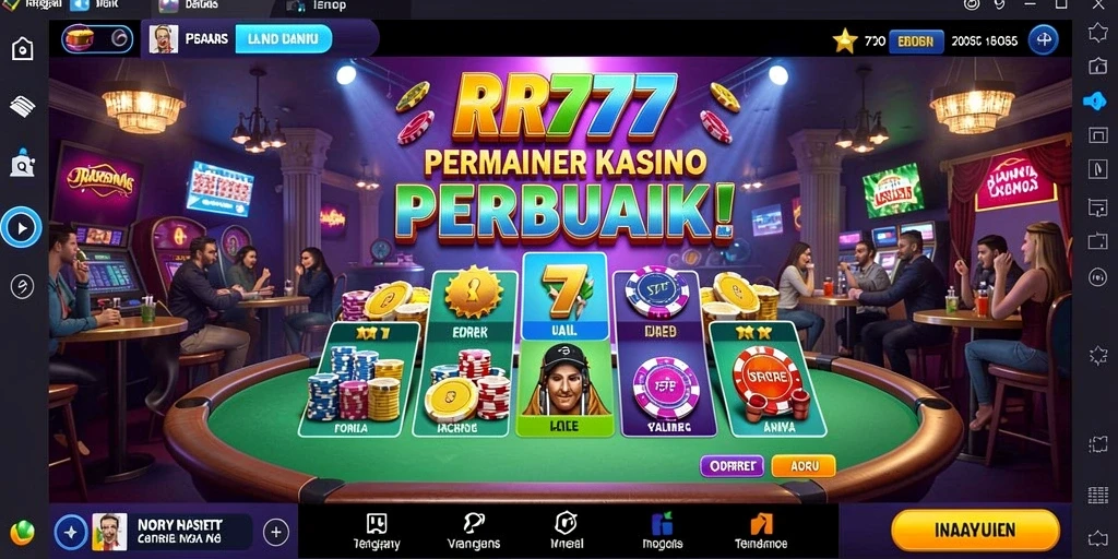 Tampilan gameplay seru di aplikasi Kasino RR777.