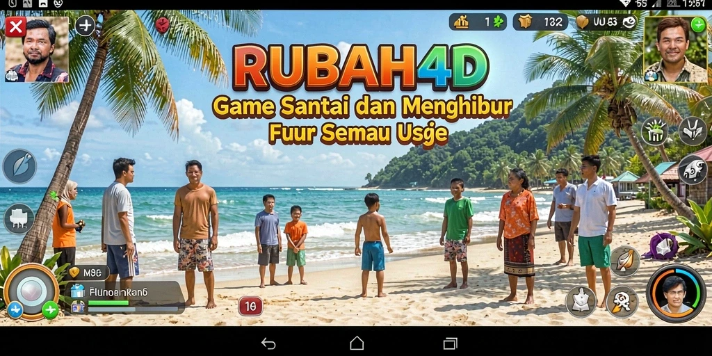 Tampilan gameplay RUBAH4D yang ceria dan menarik.