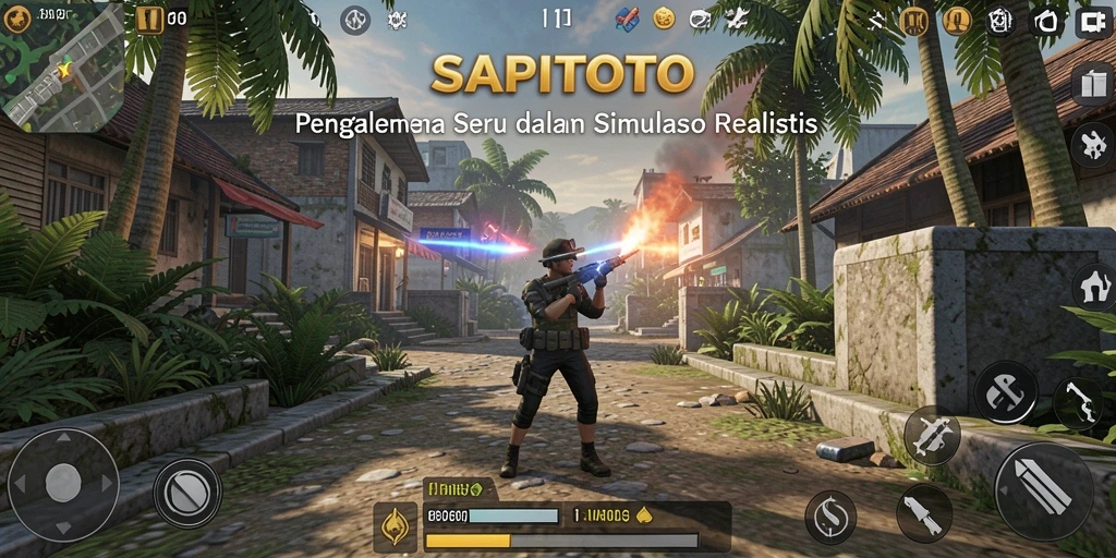 Tampilan gameplay SAPITOTO yang impresif dan interaktif.