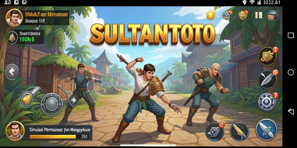 Tampilan gameplay menarik dari SULTANTOTO dengan berbagai misi.