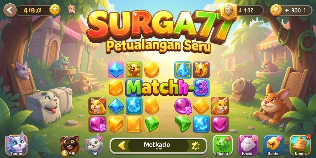 Gameplay <strong>SURGA77</strong> yang penuh warna dan menantang.