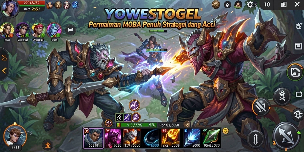 Gameplay menarik YOWESTOGEL di arena MOBA yang menegangkan.