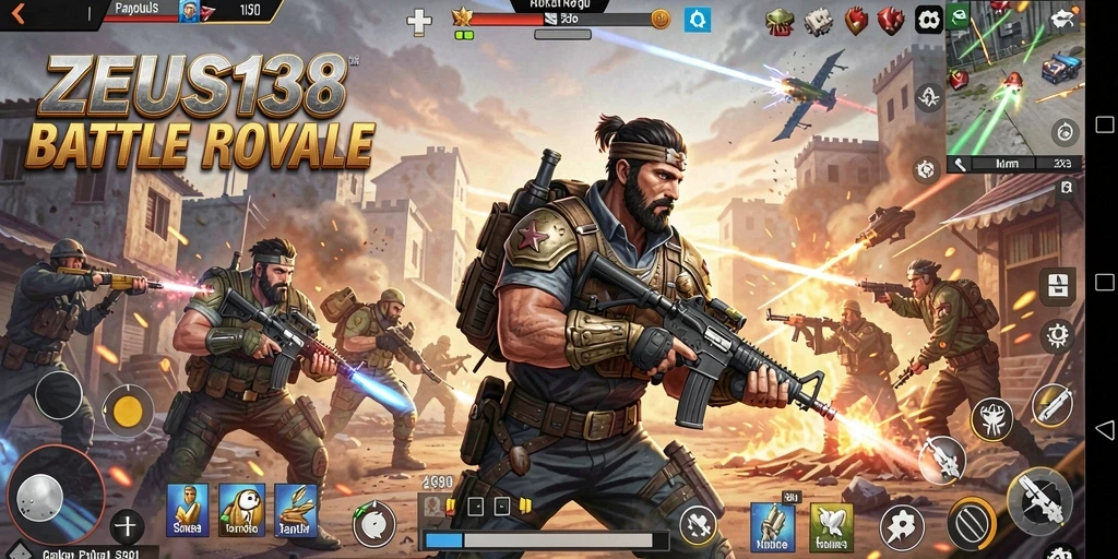 Gameplay seru di <strong>ZEUS138</strong> dengan aksi Battle Royale yang mendebarkan.